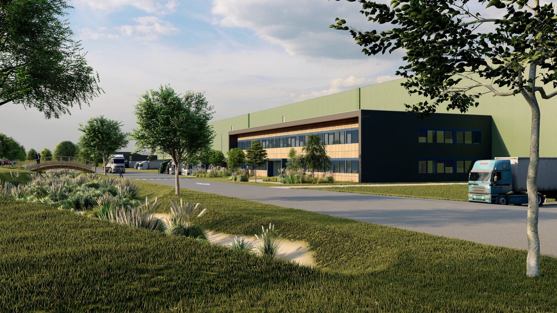 Construction d&rsquo;une plateforme logistique à Buchère