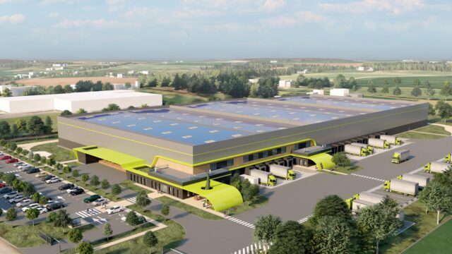 Construction d&rsquo;un bâtiment logistique à Château-Gontier-sur-Mayenne