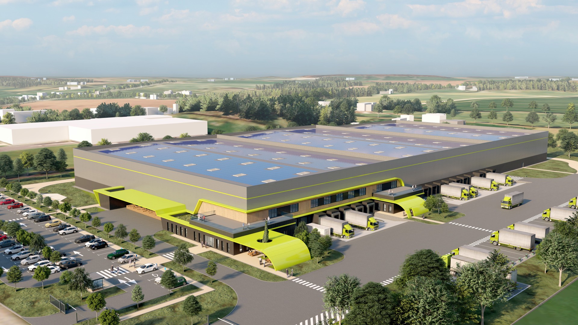 Construction d&rsquo;un bâtiment logistique à Château-Gontier-sur-Mayenne